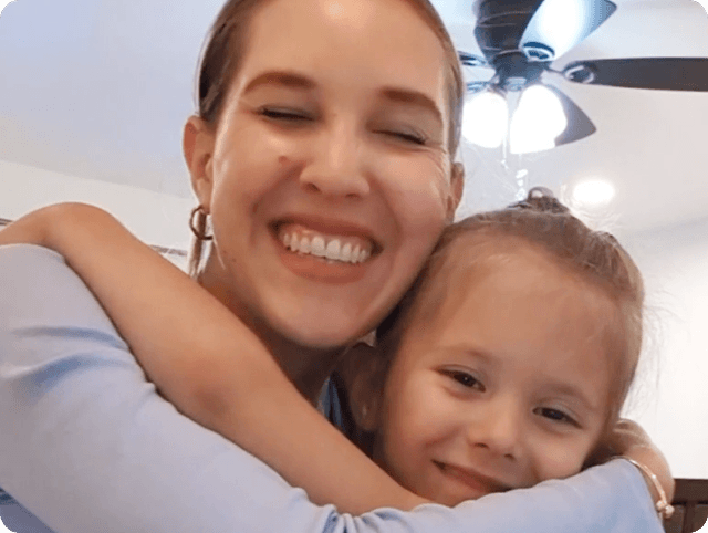 Happy mom and child — real parent support